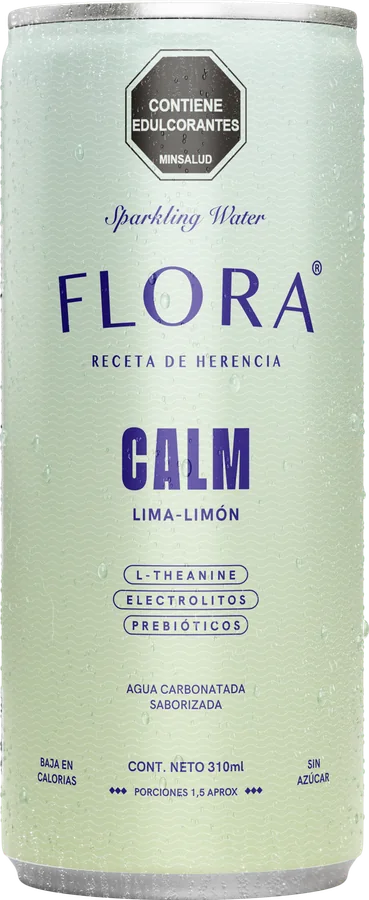 Lata de Flora Calm · Lima-limón