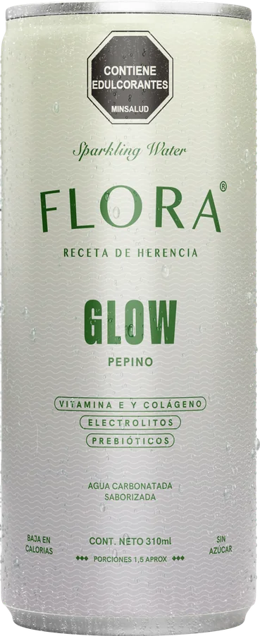Lata de Flora Glow · Pepino