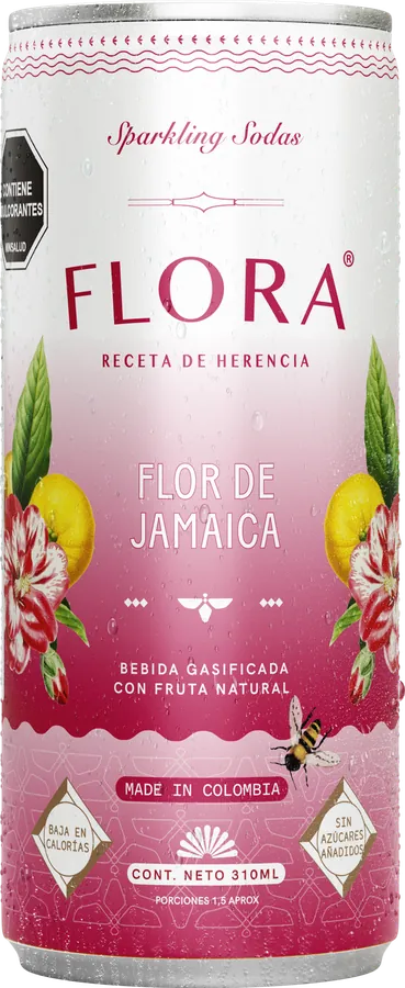 Lata de Flora Flor de Jamaica